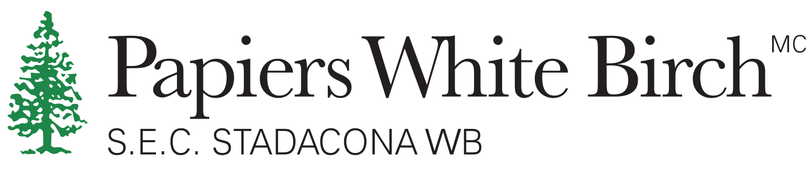 Papiers white birch logo